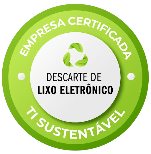 Selo de Empresa Certificada em Descarte de Lixo Eletrônico